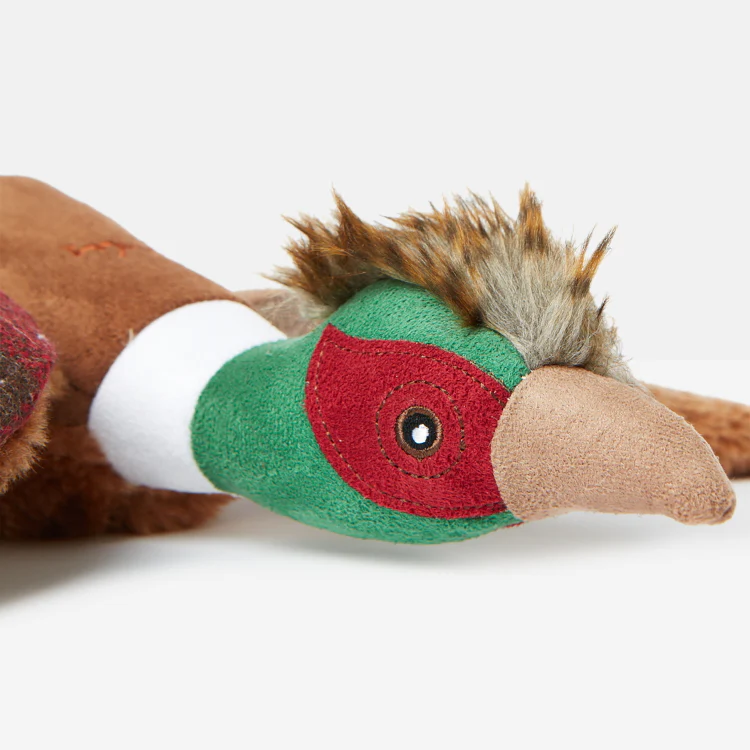 Joules Plush Tweed Pheasant Dog Toy - Image 6