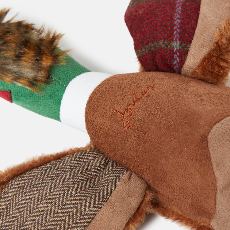 Joules Plush Tweed Pheasant Dog Toy - Image 7