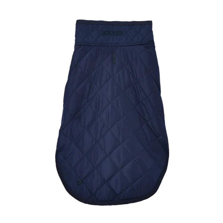 Joules Quilted Dog Coat - Navy - Image 3