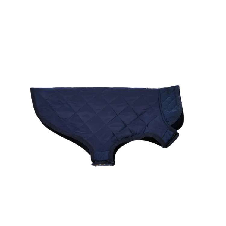 Joules Quilted Dog Coat - Navy - Image 5