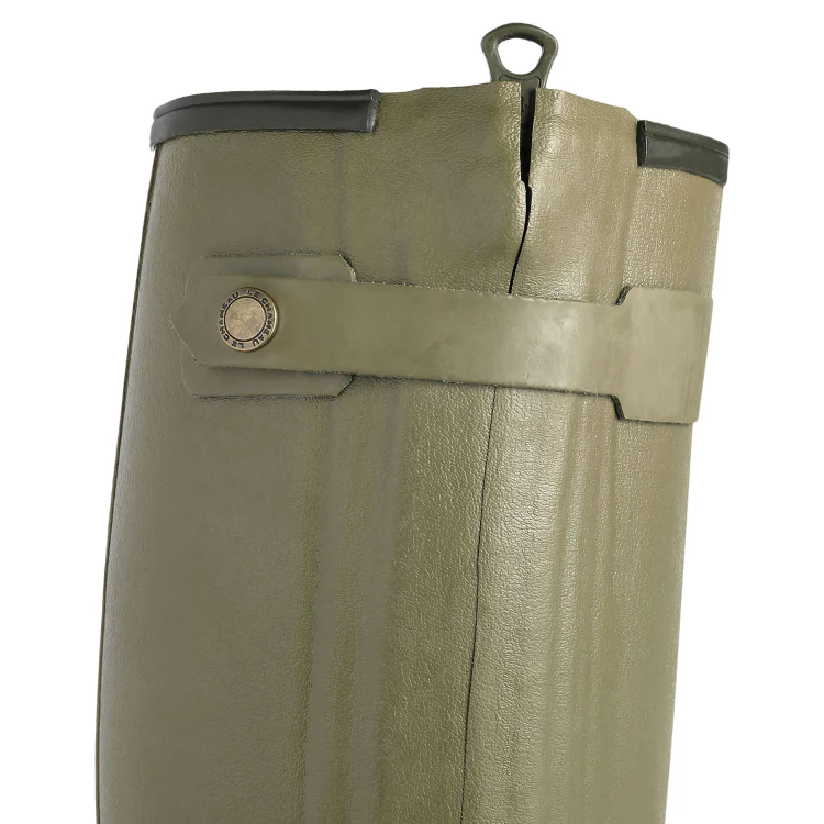 Le Chameau Chasseur Neoprene Lined Boots - Unisex - 38cm Calf - Green - Image 4