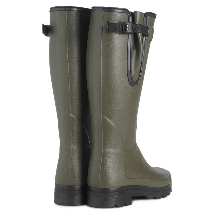 Le Chameau Vierzonord Neoprene Lined Boots - Dark Olive (Vert Chameau) - Image 3