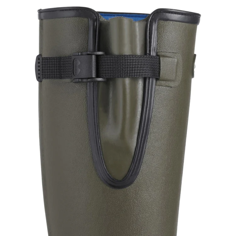 Le Chameau Vierzonord Neoprene Lined Boots - Dark Olive (Vert Chameau) - Image 4