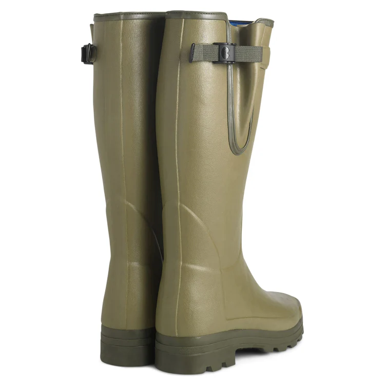 Le Chameau Vierzonord Neoprene Lined Boots - Olive (Vert Vierzon) - Image 3