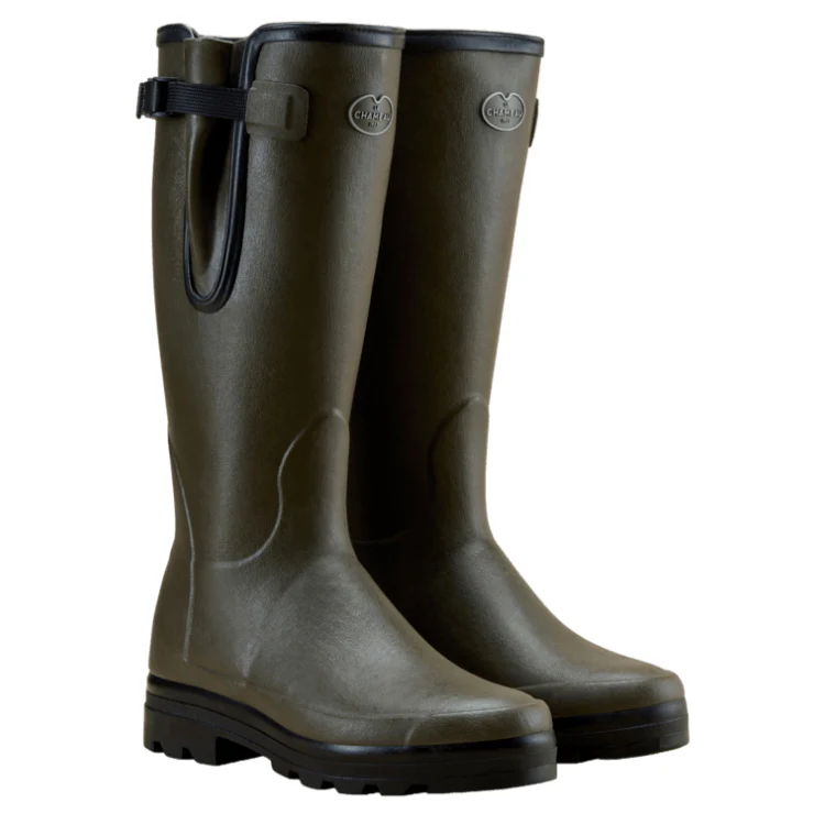 Le Chameau Vierzonord Neoprene Lined Boots - Vert Chameau/Black - Image 2