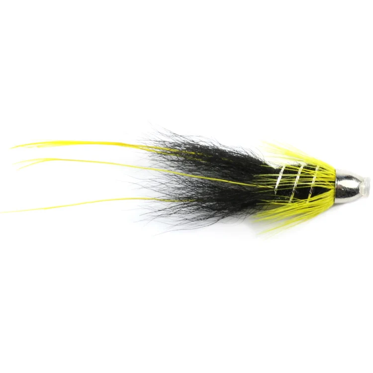 Mini Black and Yellow Snaelda Francis Tube Flies