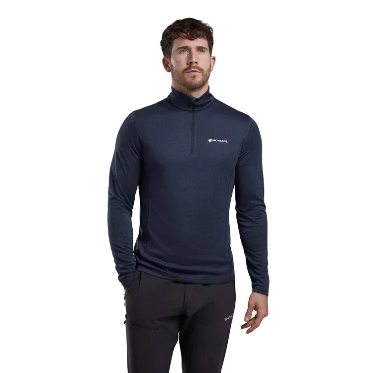 Montane Dart Zip Neck T-Shirt - Eclipse Blue - Image 2