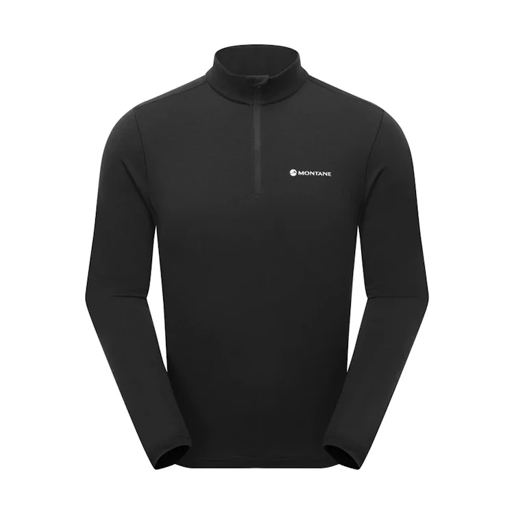 Montane Malli Long Sleeve Zip T-Shirt - Black