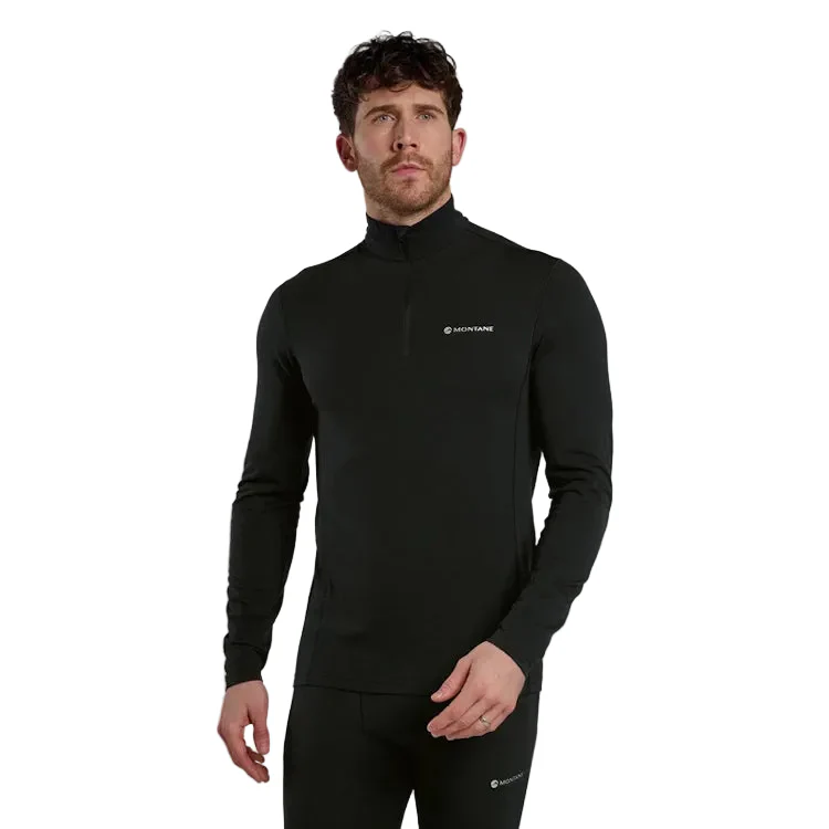 Montane Malli Long Sleeve Zip T-Shirt - Black - Image 2