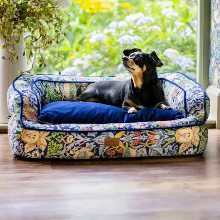 Morris and Co Pet Sofa - Strawberry Thief - Image 2
