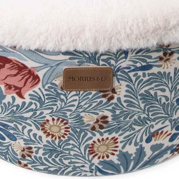 Morris and Co Round Dog Bed - Bower Print - Image 5