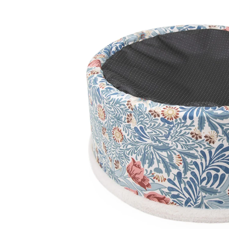 Morris and Co Round Dog Bed - Bower Print - Image 6