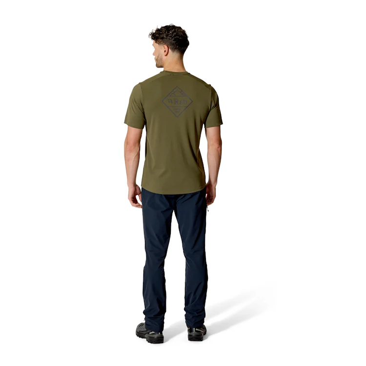 Rab Force Stamp Tee Shirt - Olive - Image 5