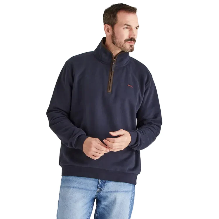 Ridgeline Brancaster 1/4 Zip Top - Navy