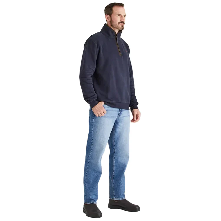 Ridgeline Brancaster 1/4 Zip Top - Navy - Image 4