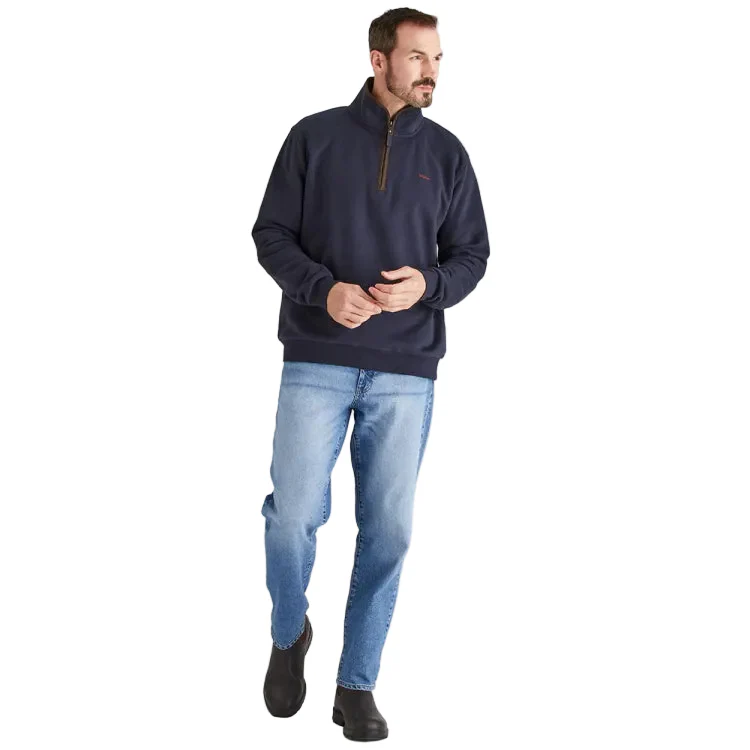 Ridgeline Brancaster 1/4 Zip Top - Navy - Image 5