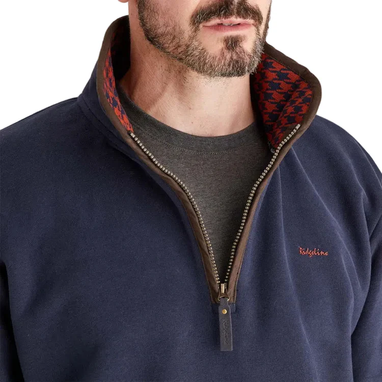 Ridgeline Brancaster 1/4 Zip Top - Navy - Image 6