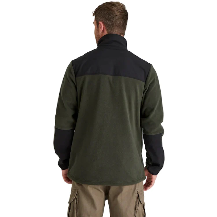 Ridgeline Hybrid Fleece Jacket - Deep Forest/Black - Image 2