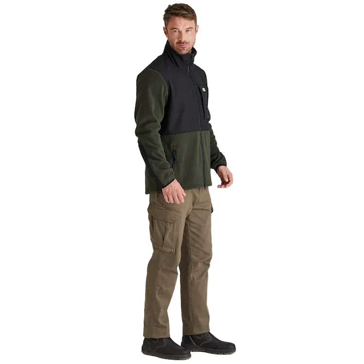 Ridgeline Hybrid Fleece Jacket - Deep Forest/Black - Image 3