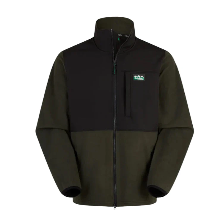Ridgeline Hybrid Fleece Jacket - Deep Forest/Black - Image 4