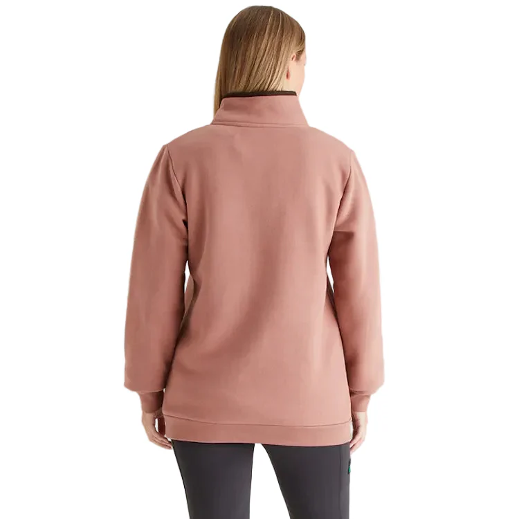 Ridgeline Ladies Brancaster 1/4 Zip Top - Dusky Pink - Image 2