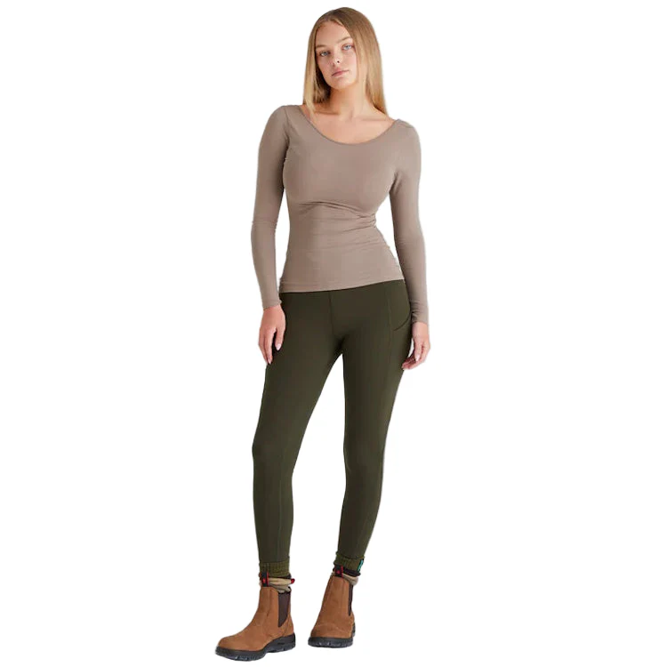 Ridgeline Ladies Infinity Leggings - Deep Forest - Image 3