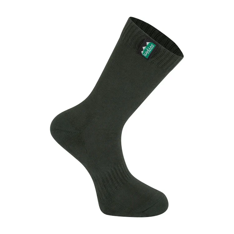 Ridgeline Mid Length Cotton Work Socks - Olive Multi - Image 4