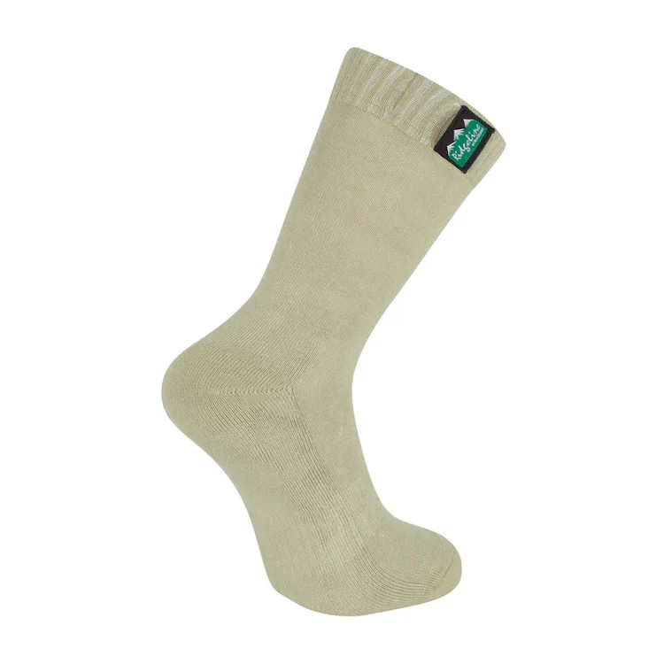 Ridgeline Mid Length Cotton Work Socks - Olive Multi - Image 6