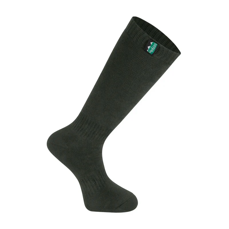 Ridgeline Full Length Cotton Work Socks - Olive Multi - Image 3