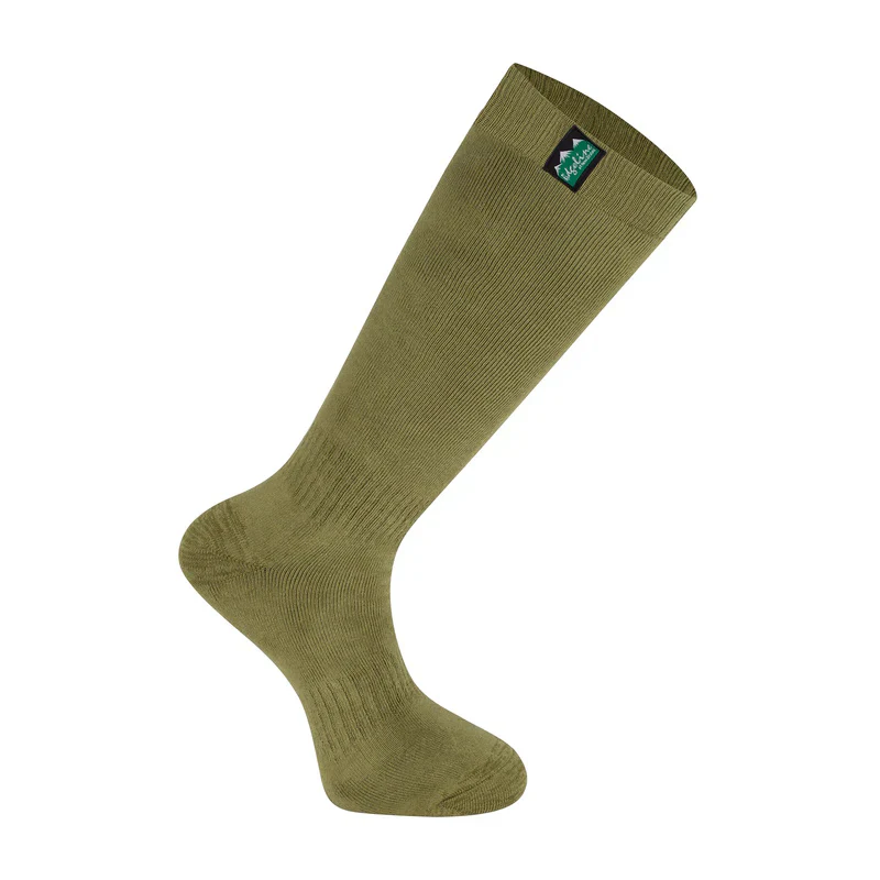 Ridgeline Full Length Cotton Work Socks - Olive Multi - Image 5