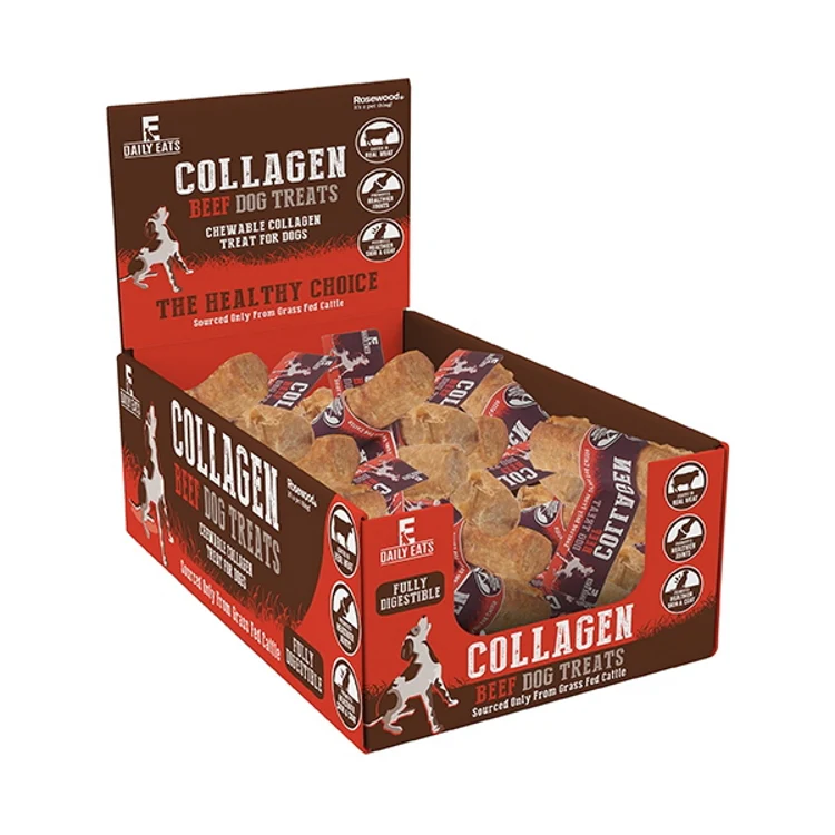 Rosewood Daily Eats Collagen Dog Treats - 5in Beef Retriever Rolls 55g