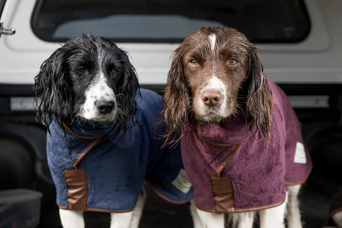 Ruff and Tumble Country Collection Dog Drying Coat - French Navy - Image 3