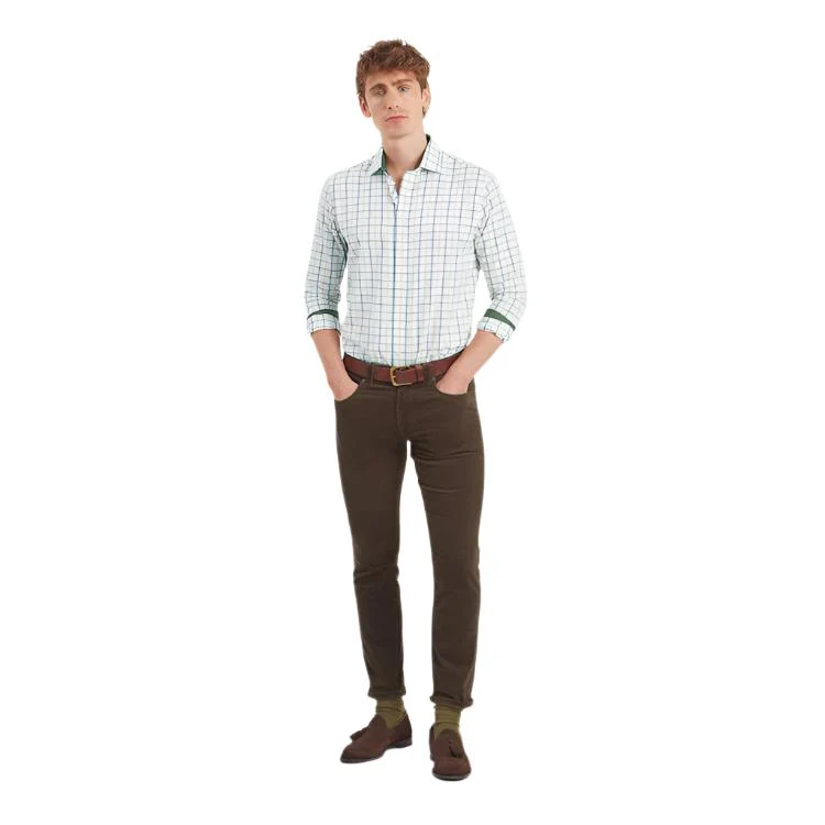Schoffel Baconsthorpe Tailored Shirt - Woodland Check - Image 3