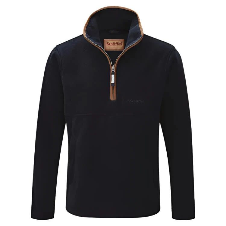 Schoffel Berkeley 1/4 Zip Fleece - Navy - Image 3