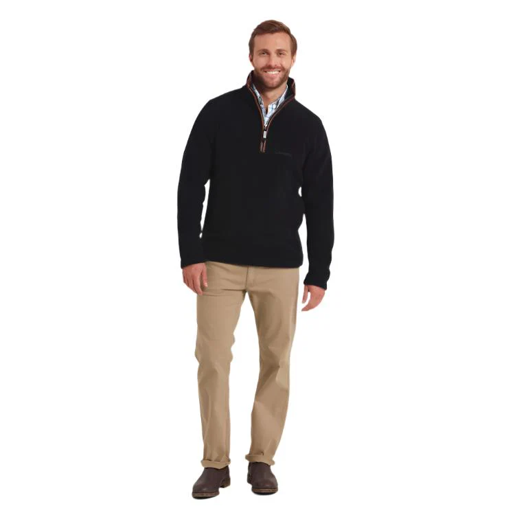 Schoffel Berkeley 1/4 Zip Fleece - Navy - Image 4