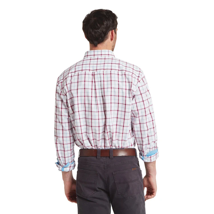 Schoffel Brancaster Classic Shirt - Mountain Blue Check - Image 2