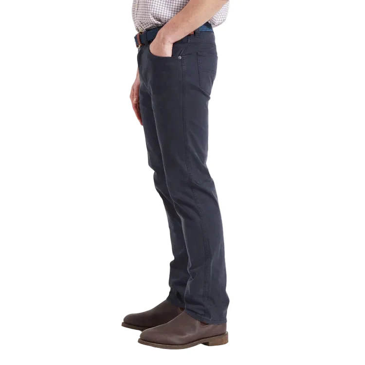 Schoffel Canterbury 5 Pocket Jeans - Navy - Image 5