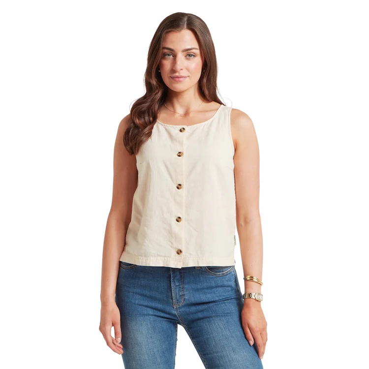 Schoffel Ladies Elsworth Linen Top - Oat