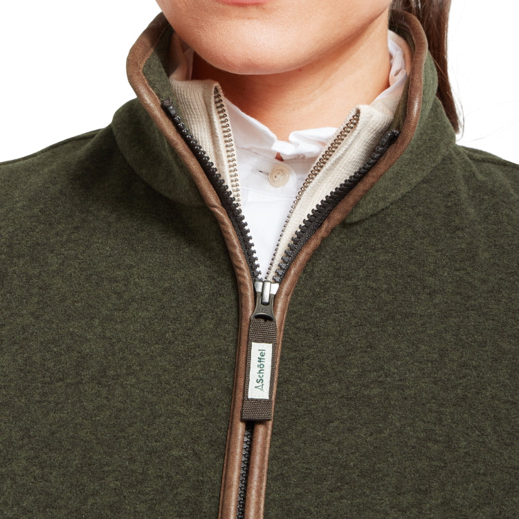 Schoffel Ladies Lyndon Fleece Gilet - Dark Olive - Image 7