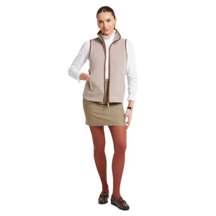 Schoffel Ladies Lyndon Fleece Gilet - Mushroom - Image 3