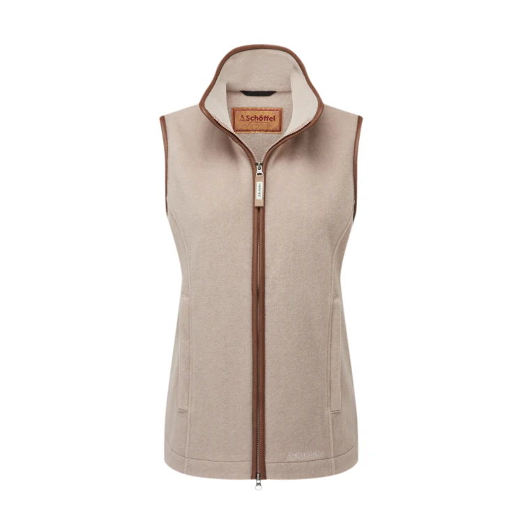 Schoffel Ladies Lyndon Fleece Gilet - Mushroom - Image 4