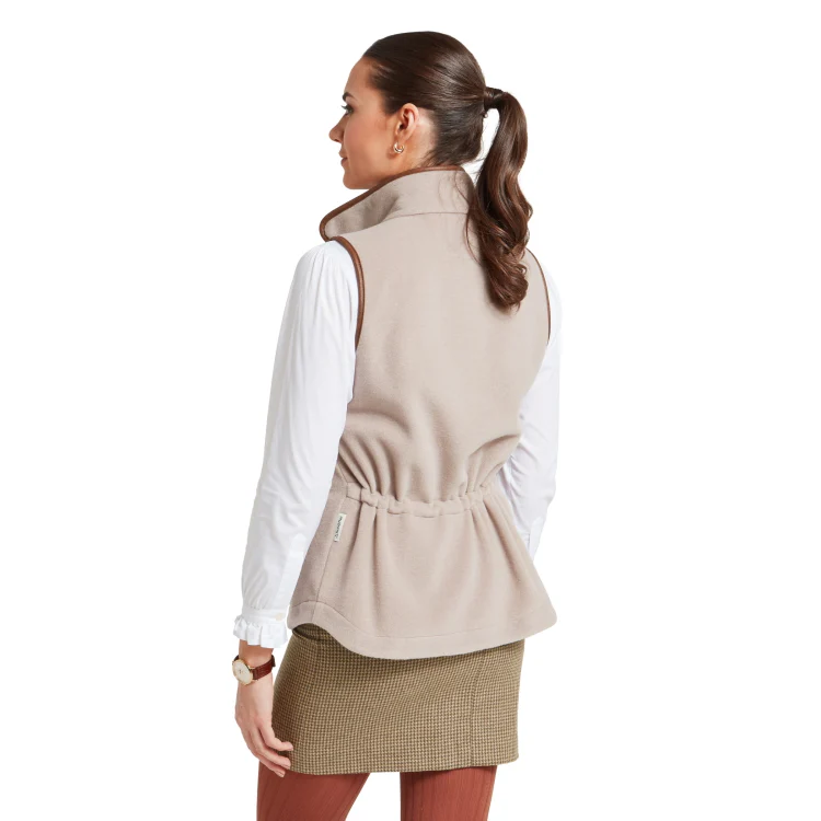 Schoffel Ladies Lyndon Fleece Gilet - Mushroom - Image 5