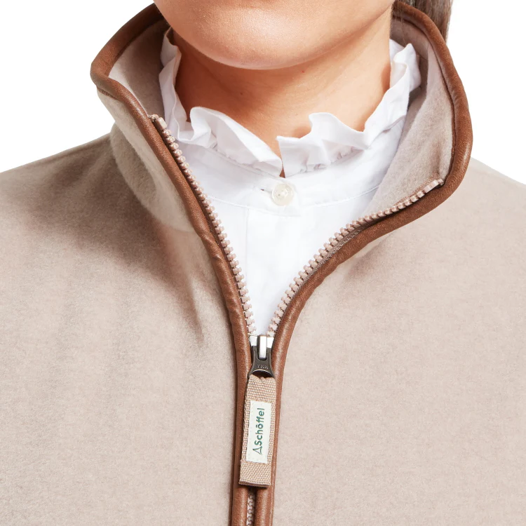 Schoffel Ladies Lyndon Fleece Gilet - Mushroom - Image 6