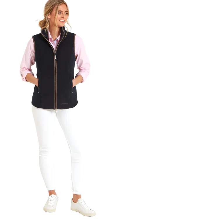 Schoffel Ladies Lyndon Fleece Gilet - Navy - Image 4
