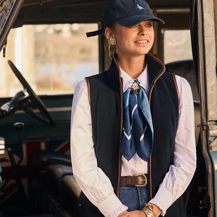 Schoffel Ladies Lyndon Fleece Gilet - Navy - Image 6