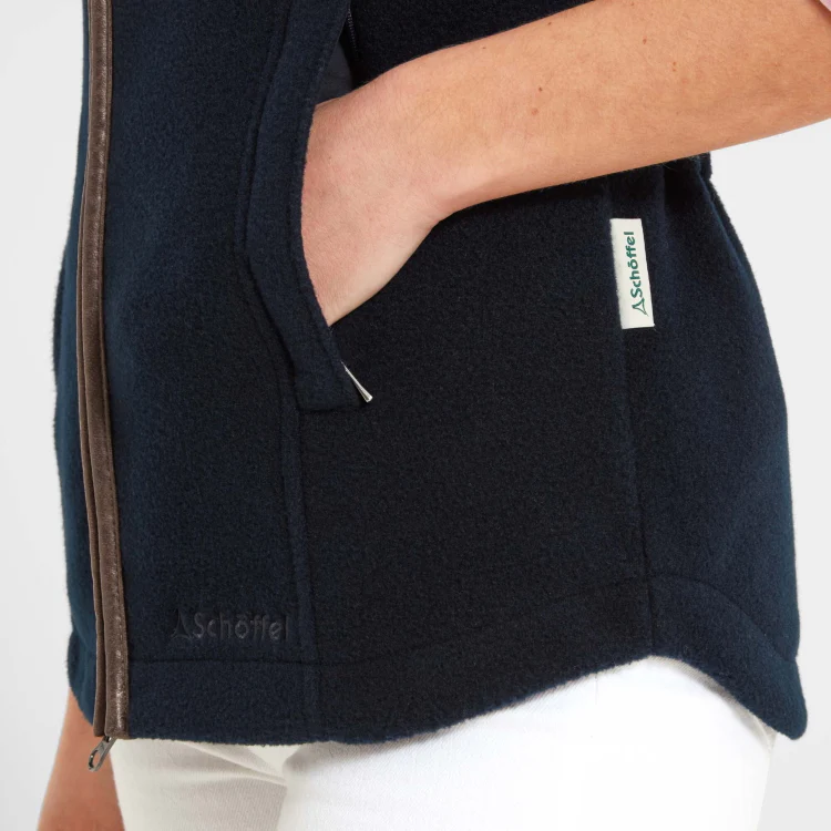 Schoffel Ladies Lyndon Fleece Gilet - Navy - Image 8