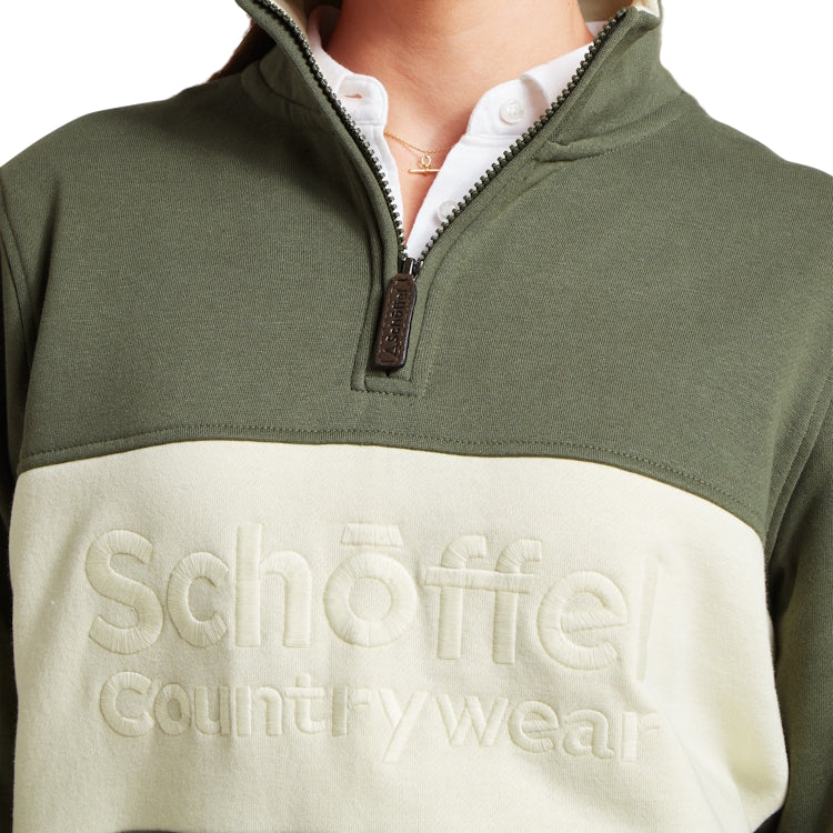 Schoffel Ladies St Agnes Sweatshirt - Beetle Green - Image 6