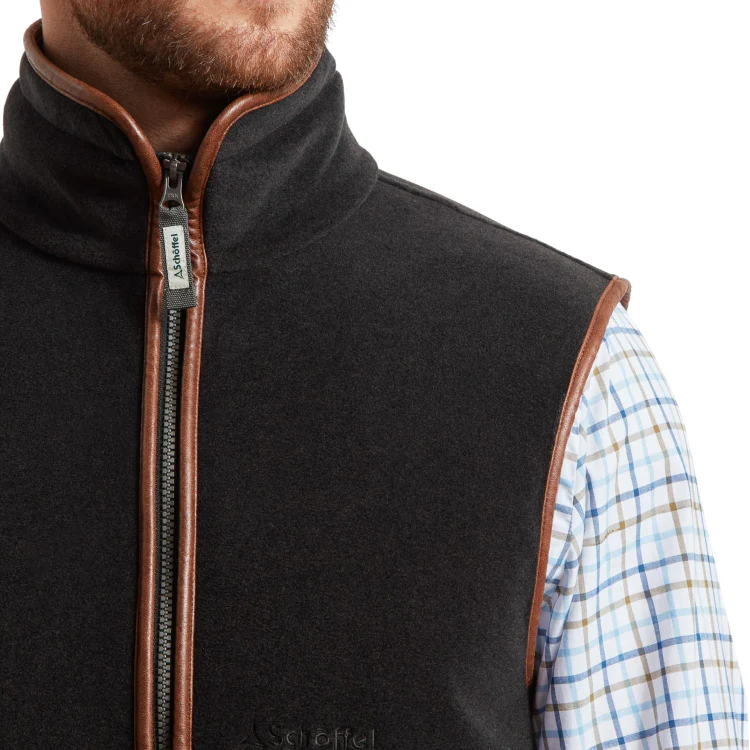 Schoffel Oakham Fleece Gilet - Gunmetal - Image 5