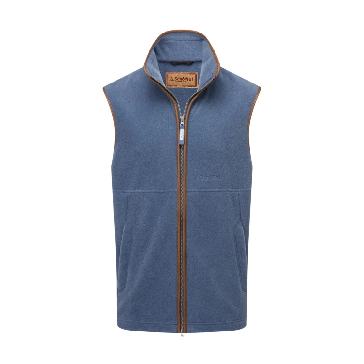 Schoffel Oakham Fleece Gilet - Storm Blue - Image 2