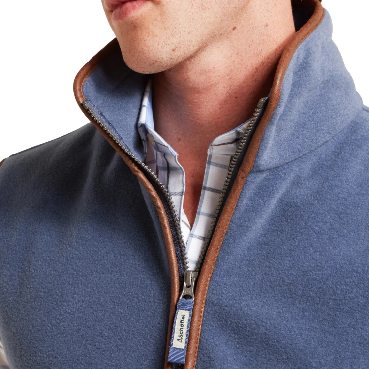 Schoffel Oakham Fleece Gilet - Storm Blue - Image 6